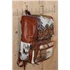 Image 3 : *Brand New* Western Cowhide and Hand-tooled Leather Backpack