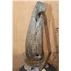Image 8 : Fossilized BUFFALO or BISON Horn on a Custom Built Metal and Plexiglass Stand