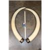 Image 3 : *TEXAS RESIDENTS ONLY* Big Set of (2) ELEPHANT IVORY TUSKS with Brass Caps