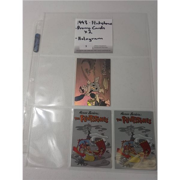 1993 Flintstones Promo Cards & Hologram Insert Lot