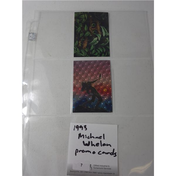 1993 Michael Whelan Promo Cards with Hologram Inserts