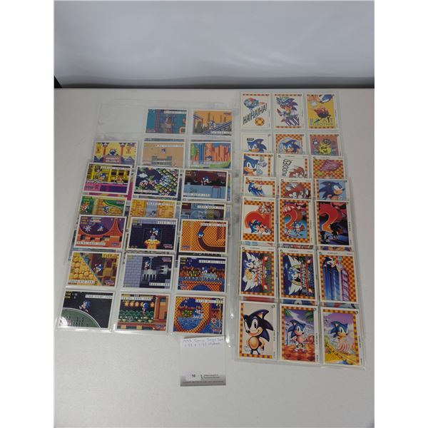 1993 Sonic the Hedgehog Trading Card Set with Stickers