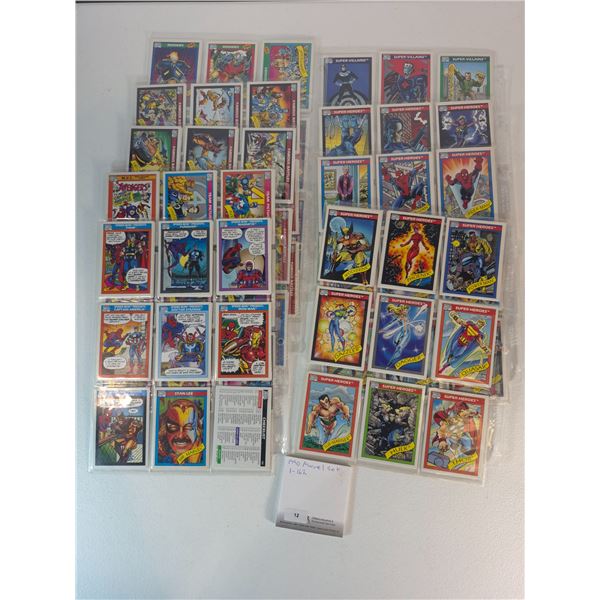1990 Marvel Universe Series I Trading Card Lot (Partial Set with Inserts)