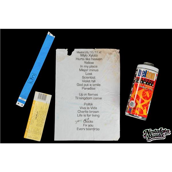 Coldplay | Chris Martin Stage-Used Molotow "signal white" (White) Spray Paint Can (10/26/2011)