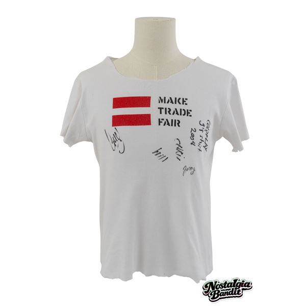 Coldplay | Chris Martin Stage-Worn, Customized & Band-Signed "Make Trade Fair" T-Shirt (2002-2004)