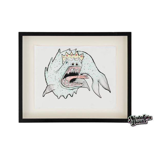 Grimes | "Untitled (Notebook Drawing #8)" Signed & Maccarone-Authenticated Ink on Paper (2006-2008)