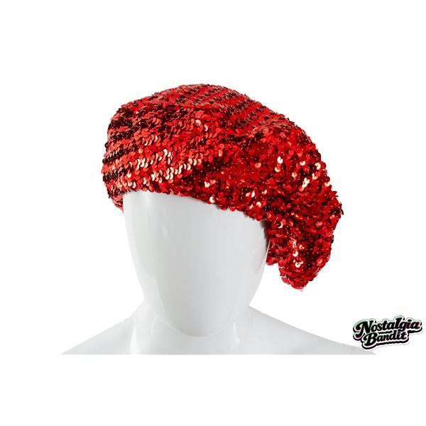 The Damned | Captain Sensible Owned & Worn Custom David Shilling Sequined Beret (circa early 1980s)