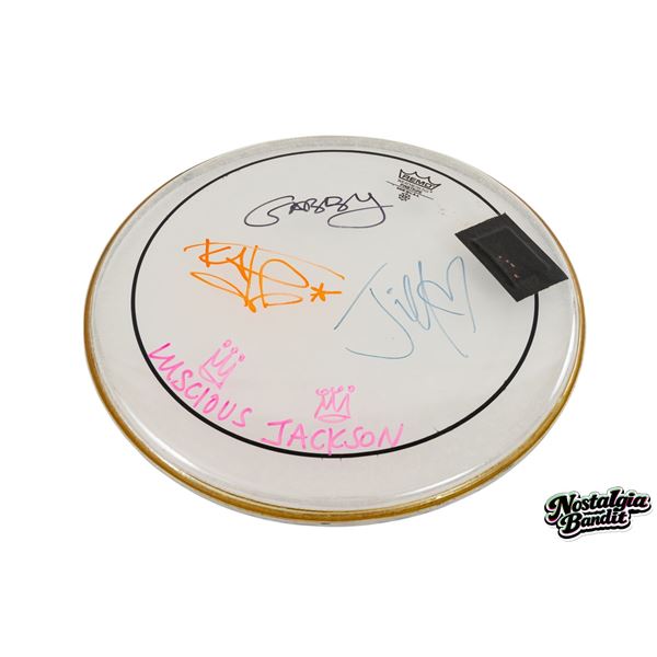 Luscious Jackson | Stage-Used Drumhead Signed by Band (circa 2000s)