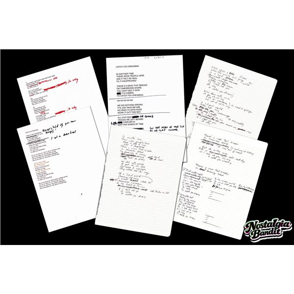 Ride | Andy Bell Original Handwritten & Annotated Draft Lyrics "Catch You Dreaming" (c.2017-2021)