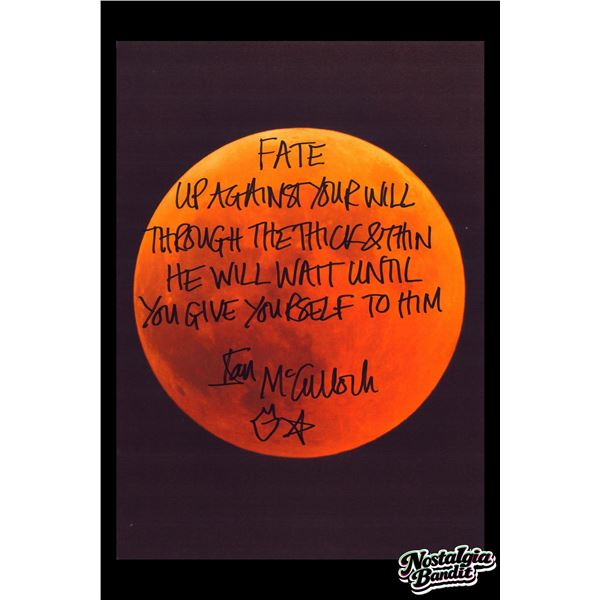 Echo & the Bunnymen | Ian McCulloch Handwritten "The Killing Moon" Lyrics