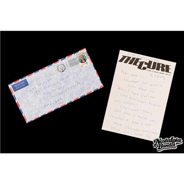The Cure | Robert Smith Handwritten Fan Letter + 1981 Faith Tour Program, Signed Three Members