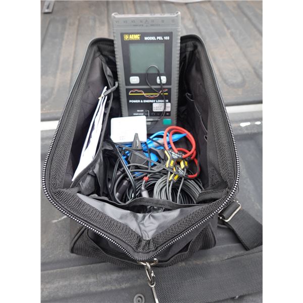 AEMC Instruments PEL103 Power & Energy Logger w/ Wires in Case