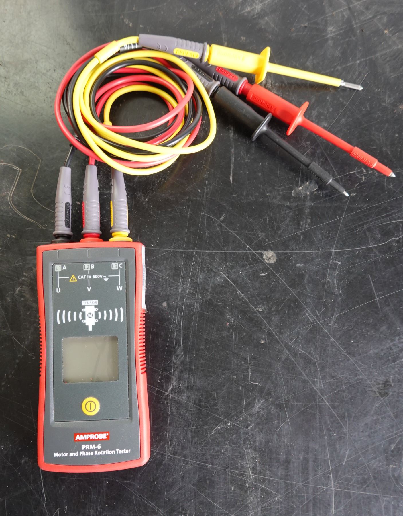 Amprose PRM-6 Motor & Phase Rotation Tester w/ Test Leads - Oahu Auctions