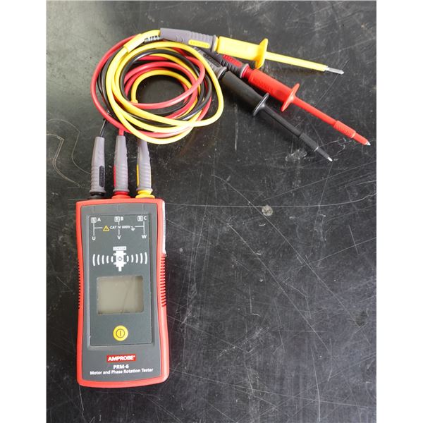 Amprose PRM-6 Motor & Phase Rotation Tester w/ Test Leads