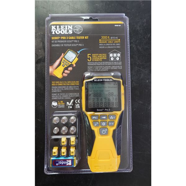 Klein Tools VDV501-851 Scout-Pro 3 Cable Tester Kit New in Package