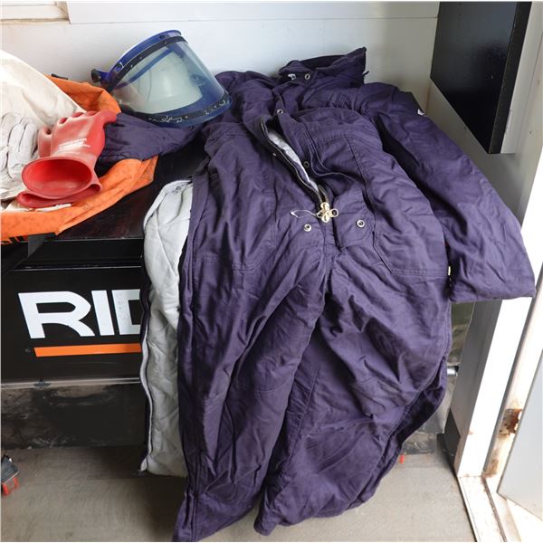 Misc Safety Gear: Bulwark FR 2112 Protective Jacket, Face Shield, Gloves, etc
