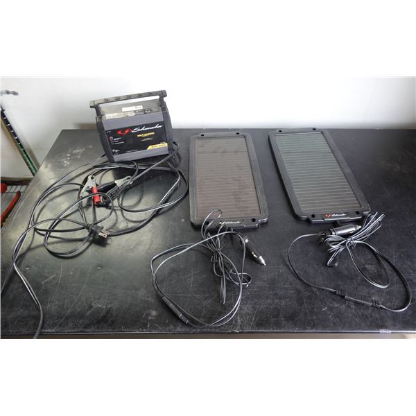 Schumacher SC1301 Battery Charger w/ 2 SP200 Solar Panels