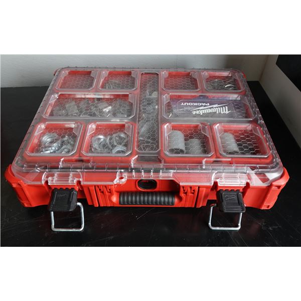 Milwaukee PackOut Deep Organizer Case & Contents: Misc Hardware, etc