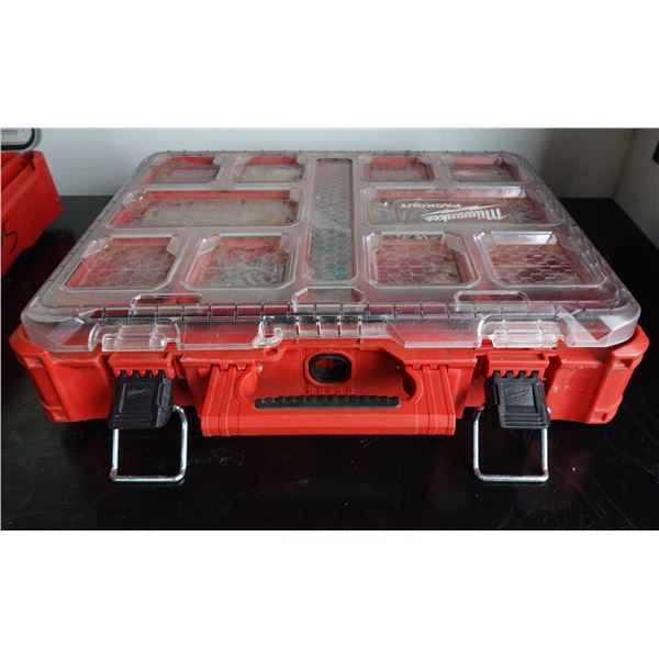 Milwaukee PackOut Deep Organizer Case & Contents: Misc Hardware, etc