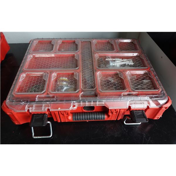 Milwaukee PackOut Deep Organizer Case & Contents: Misc Hardware, etc