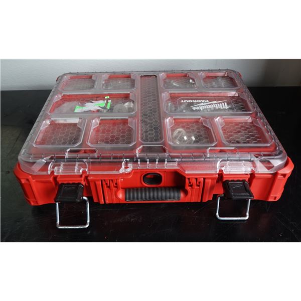 Milwaukee PackOut Deep Organizer Case & Contents: Misc Hardware, etc