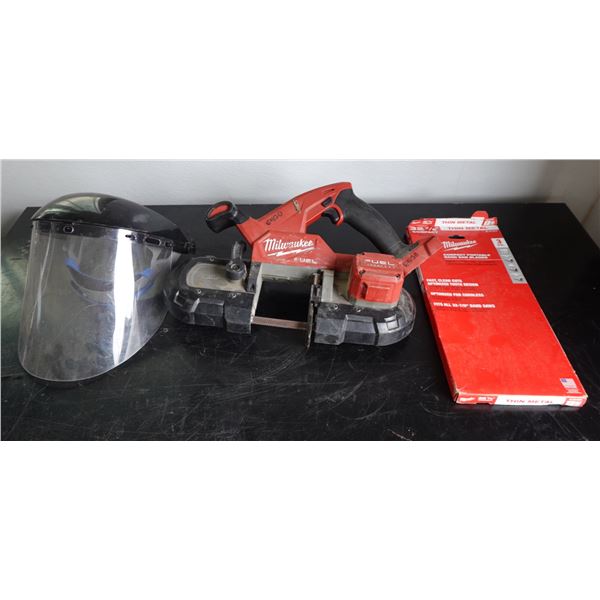 Milwaukee 2829-20 Band Saw w/ Thin Metal Blades & Face Shield