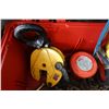 Image 2 : Tool Chest w/ Dayton Chain Hoist, Straps, Chain Length, Shackle (Pick up 4/13 afternoon or 4/14)