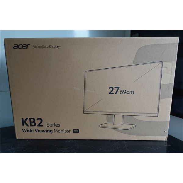 ACER KB272 Wide Viewing Monitor 27" New in Box