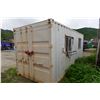 Image 21 : Converted 20' Shipping Container w/ Windows, Doors, A/C, Electrical Fittings (pick up Apr. 15)