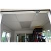 Image 6 : Converted 20' Shipping Container w/ Windows, Doors, A/C, Electrical Fittings (pick up Apr. 15)