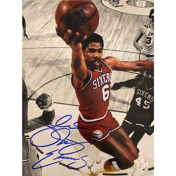 Philadelphia 76ers Julius Erving signed photo