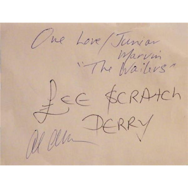 Junior Marvin & The Wailers signature slip