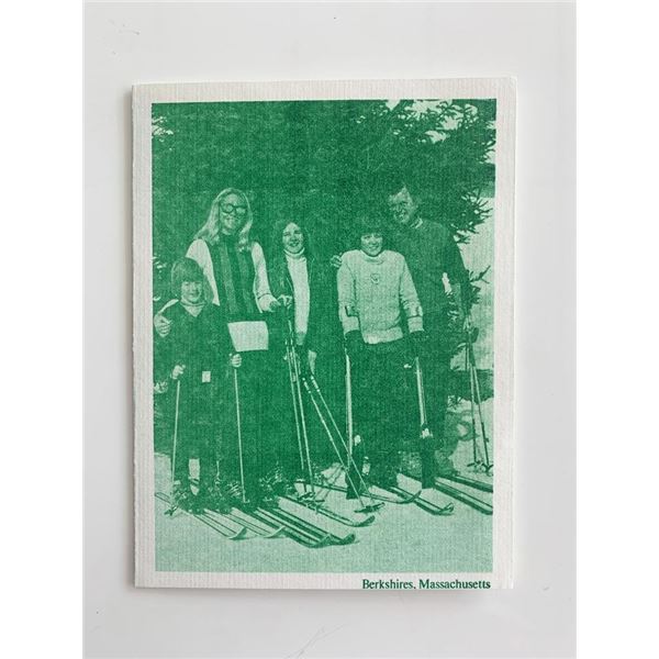 Ted Kennedy and Family Skiing printed Christmas Card