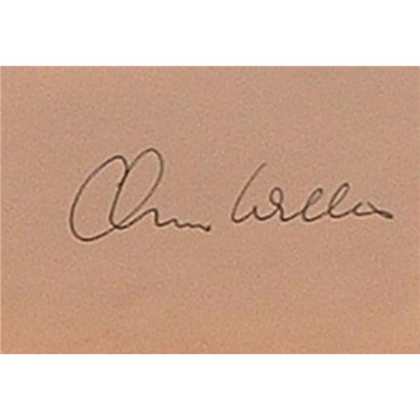 Citizen Kane Orson Welles signature slip