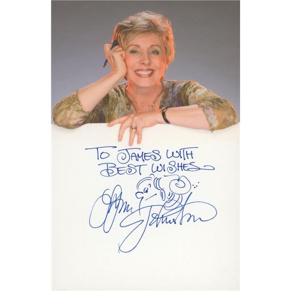 Comic Strip Artist Lynn Johnston signed note