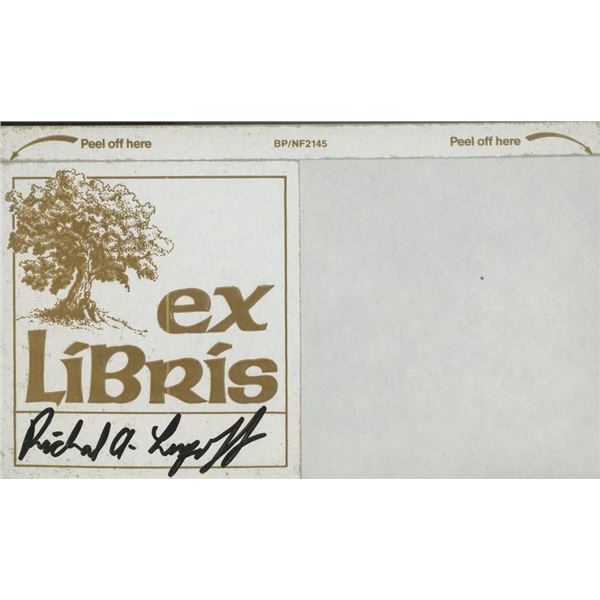 Richard Lupoff signed bookplate