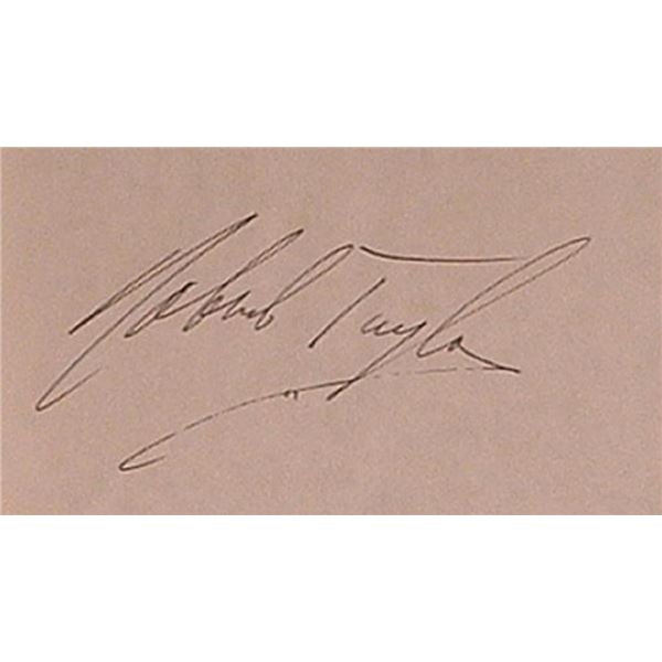 Robert Taylor signature slip