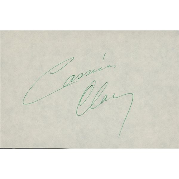 Cassius Clay signature cut