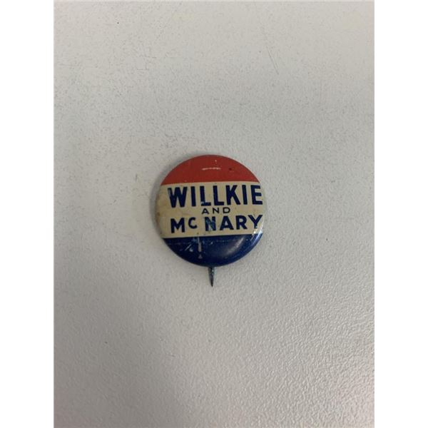 Willkie and McNary pin