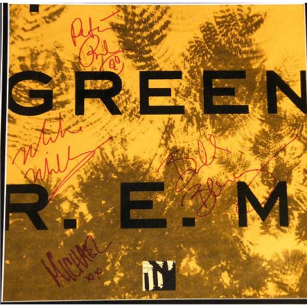 Framed R.E.M. signed album