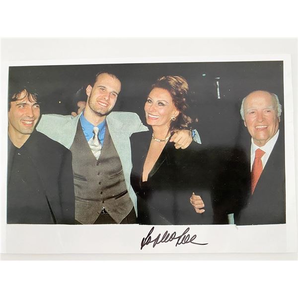 Marriage Italian Style Sophia Loren signed photo