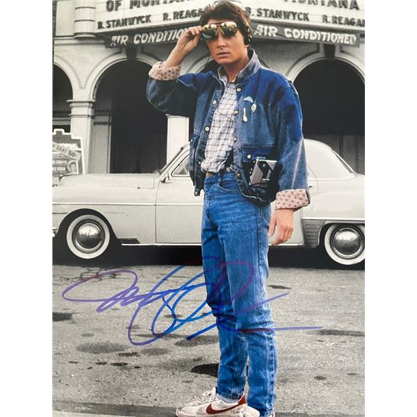 Back To The Future Michael J. Fox signed photo