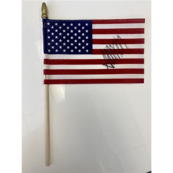 Donald Trump signed flag