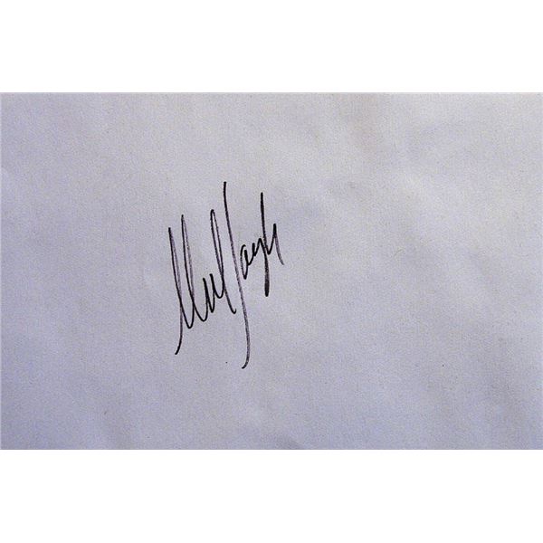 Rolling Stones Mick Taylor signature slip