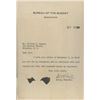 Image 1 : Daniel W. Bell signed letter