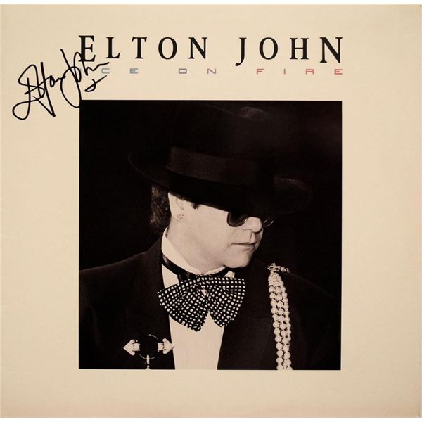 Elton John signed Ice On Fire album