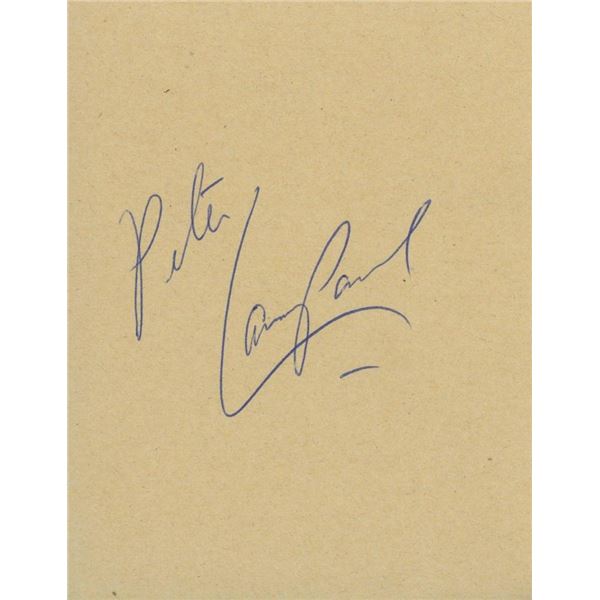 Sergeants 3 Peter Lawford signature cut. GFA Authenticated