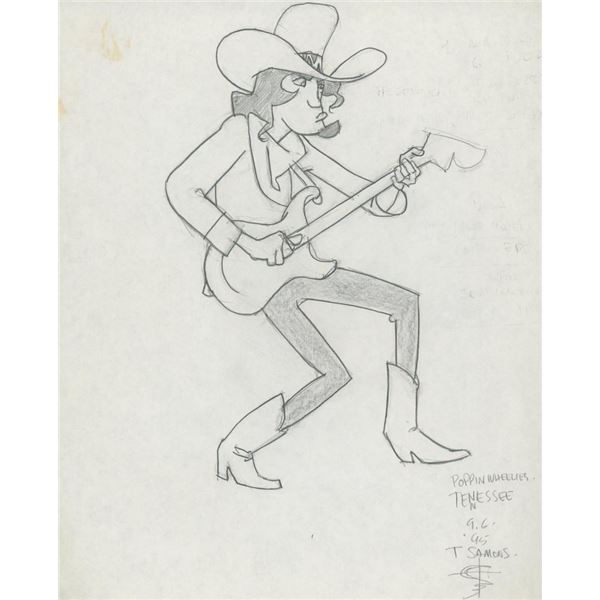 Marvel Artist Tony Salmons original signed sketch