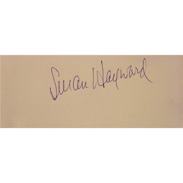 Susan Hayward signature slip