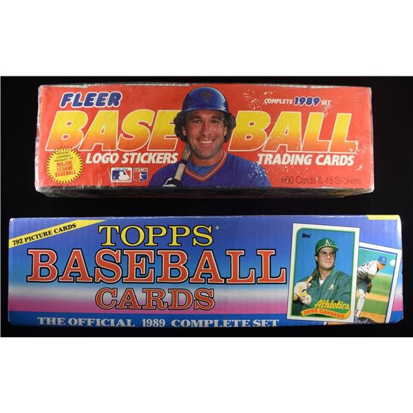'89 FLEER & TOPPS BASEBALL CARDS FULL BOXES
